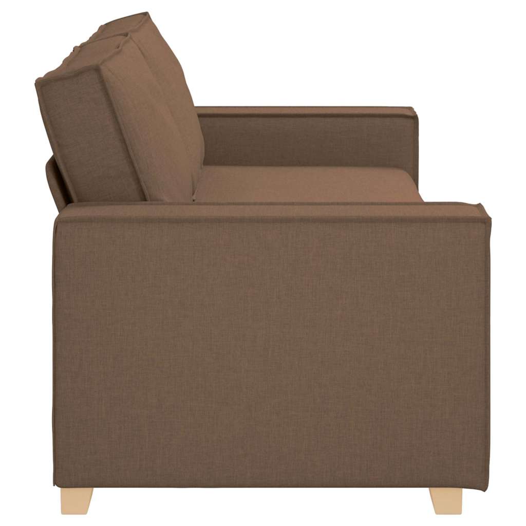 vidaXL 3-Sitzer-Sofa Braun 180 cm Stoff