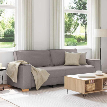3-Sitzer-Sofa Taupe 180 cm Stoff