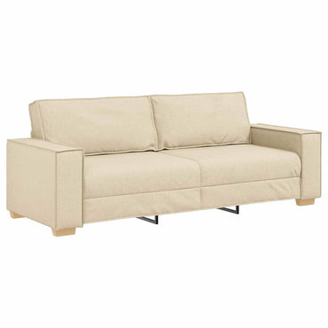 vidaXL Sofa Creme 220 x 80 x 84 cm Stoff