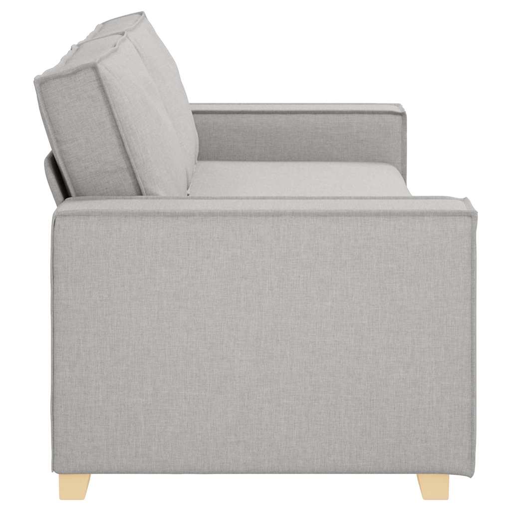 vidaXL 3-Sitzer-Sofa Wolkengrau 220x78x84 cm Stoff