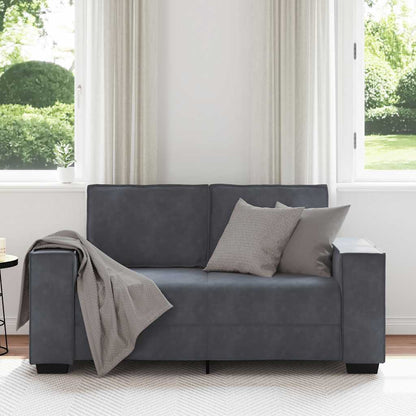 2-Sitzer-Sofa Dunkelgrau 160x78x84 cm Samt