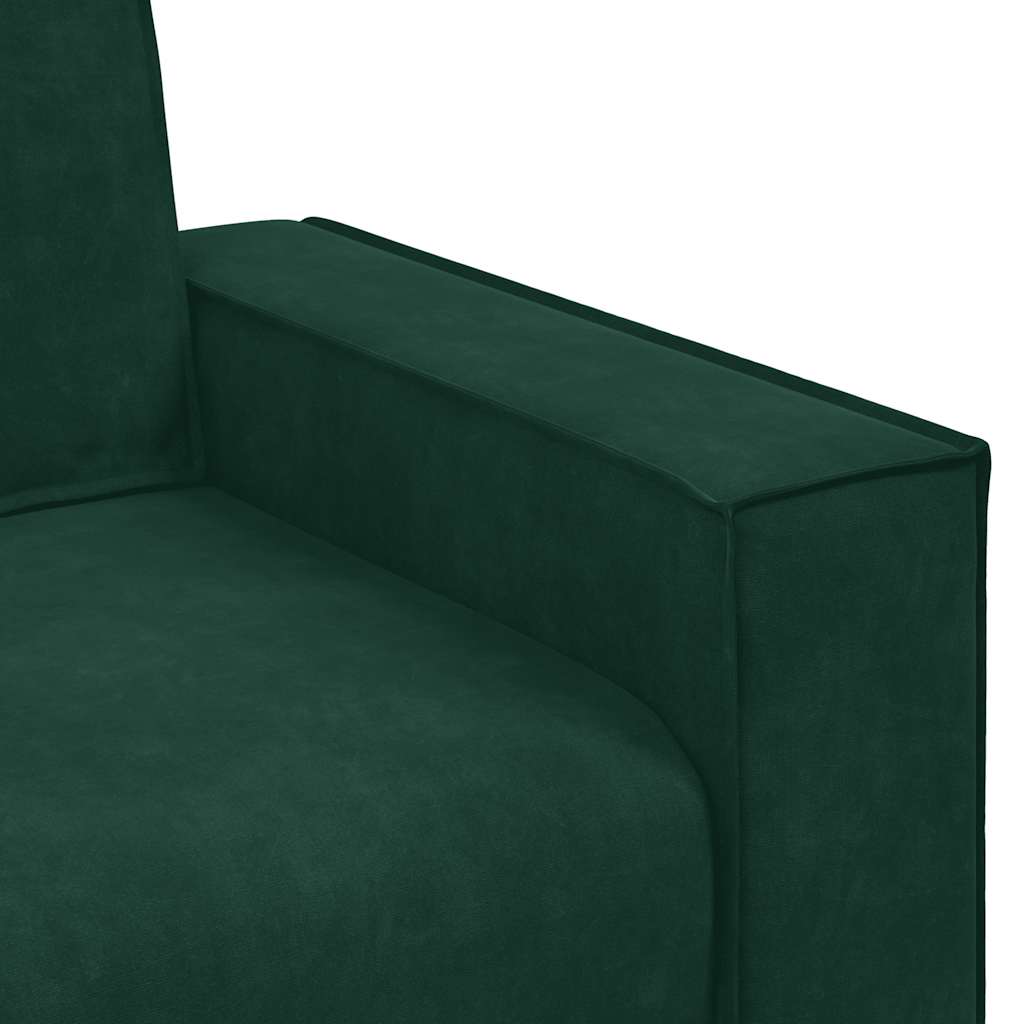 2-Sitzer-Sofa Dunkelgrün 160x78x84 cm Samt