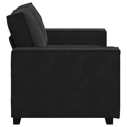 2-Sitzer-Sofa Schwarz 160x78x84 cm Samt