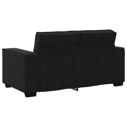 2-Sitzer-Sofa Schwarz 160x78x84 cm Samt