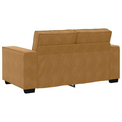 2-Sitzer-Sofa Braun 160x78x84 cm Samt