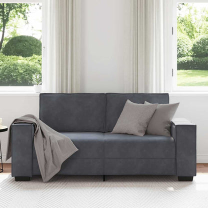 2-Sitzer-Sofa Dunkelgrau 180x78x84 cm Samt