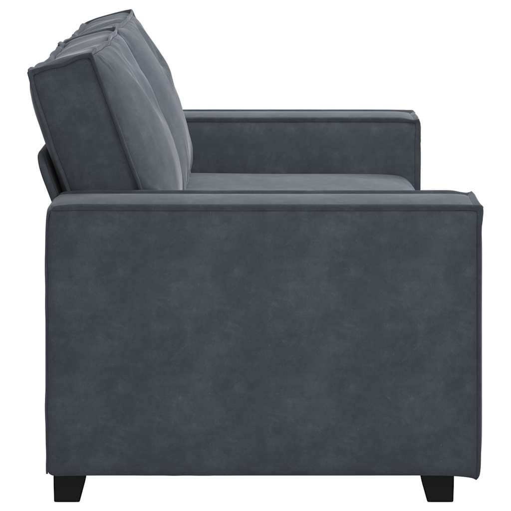 2-Sitzer-Sofa Dunkelgrau 180x78x84 cm Samt
