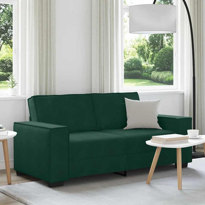 2-Sitzer-Sofa Dunkelgrün 180x78x84 cm Samt