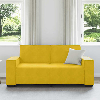 2-Sitzer-Sofa Gelb 180x78x84 cm Samt