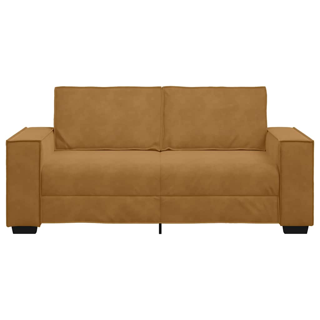 vidaXL 2-Sitzer-Sofa Braun 180x78x84 cm Samt