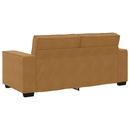2-Sitzer-Sofa Braun 180x78x84 cm Samt