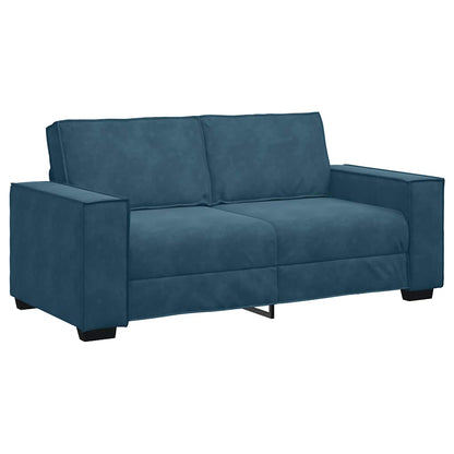 2-Sitzer-Sofa Blau 180x78x84 cm Samt