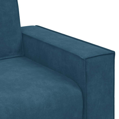 2-Sitzer-Sofa Blau 180x78x84 cm Samt