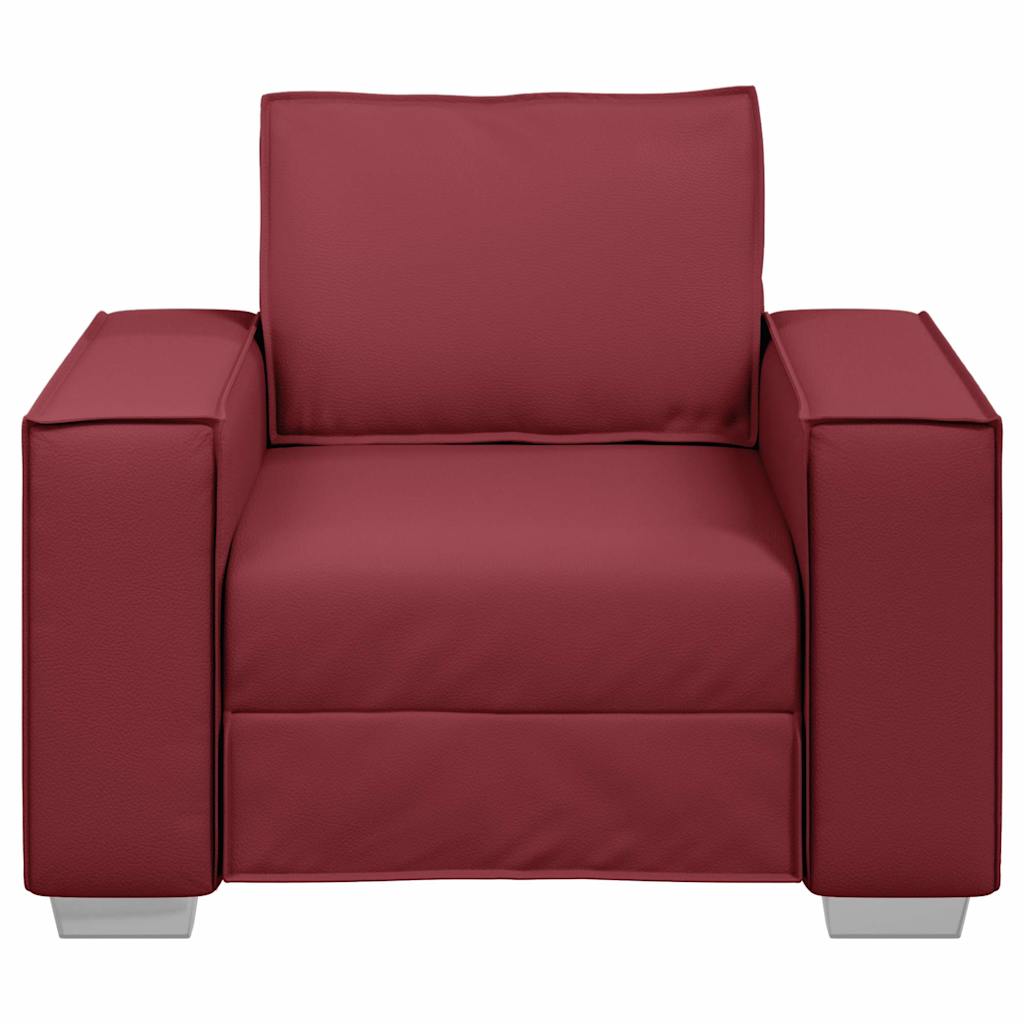 Sofa Weinrot 99 x 80 x 84 cm Stoff