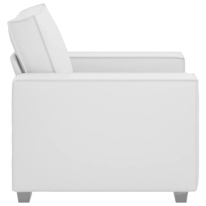 vidaXL Sofa Weiß 99 x 78 x 84 cm Stoff