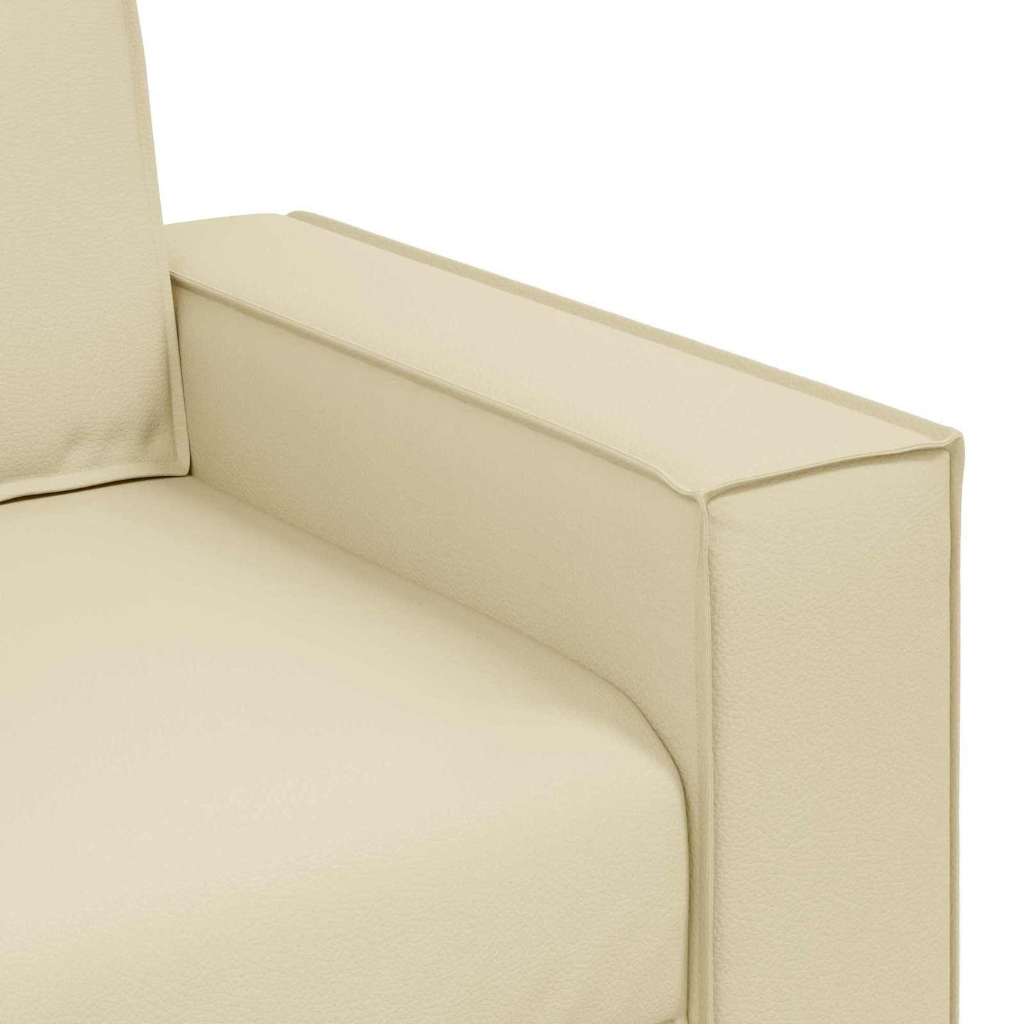 vidaXL Sofa Creme 160 x 80 x 84 cm Stoff
