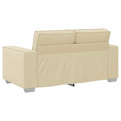 vidaXL Sofa Creme 160 x 80 x 84 cm Stoff