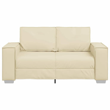 vidaXL Sofa Creme 160 x 80 x 84 cm Stoff