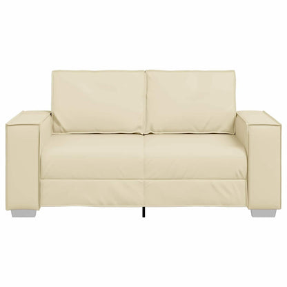 vidaXL Sofa Creme 160 x 80 x 84 cm Stoff