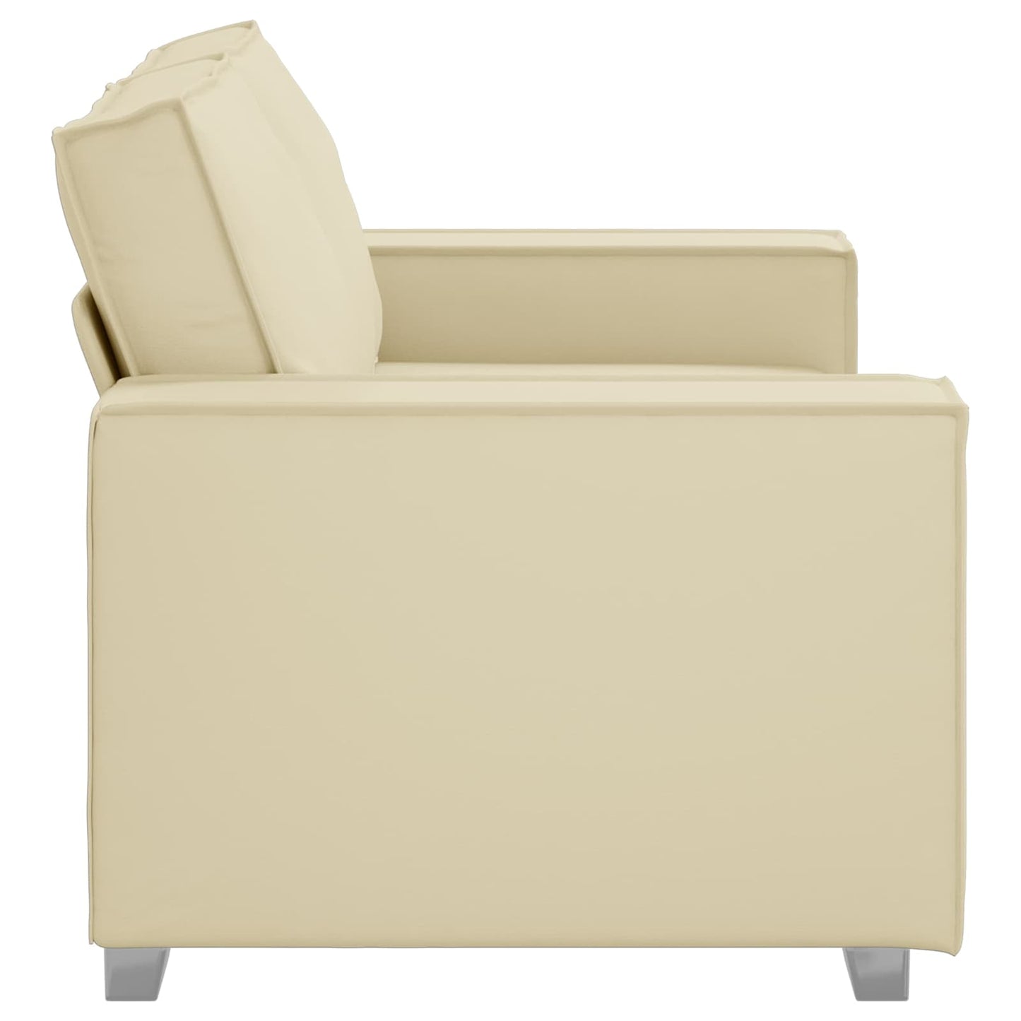 vidaXL Sofa Creme 160 x 80 x 84 cm Stoff