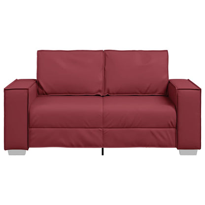 Sofa Weinrot 160 x 80 x 84 cm Stoff