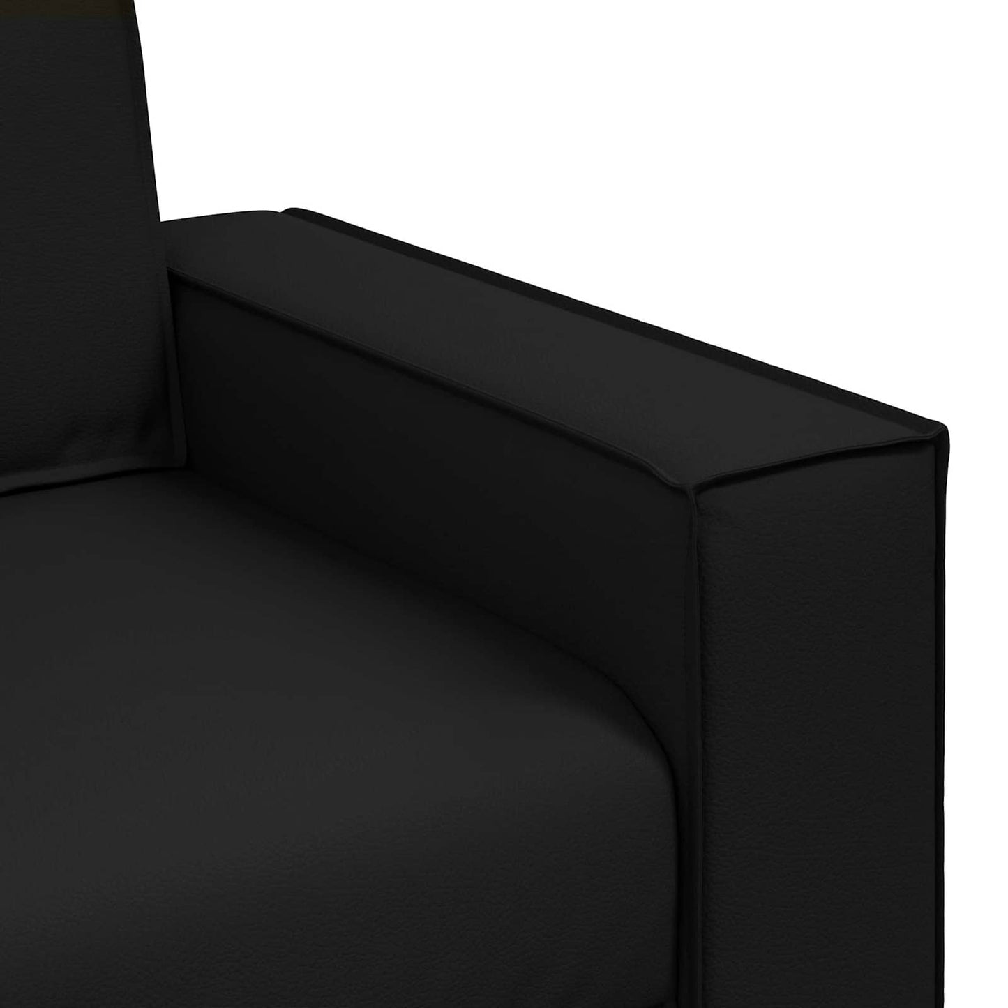 Sofa Schwarz 160 x 80 x 84 cm Stoff