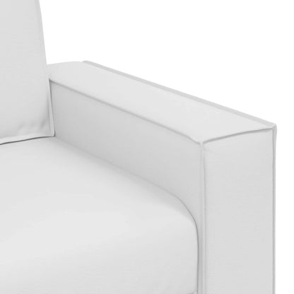 vidaXL Sofa Weiß 160 x 80 x 84 cm Stoff