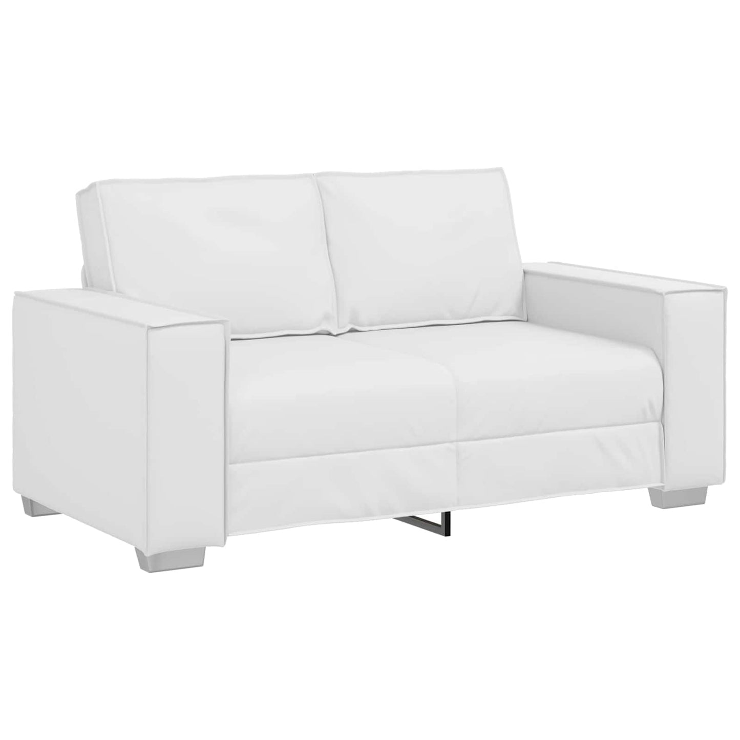 vidaXL Sofa Weiß 160 x 80 x 84 cm Stoff
