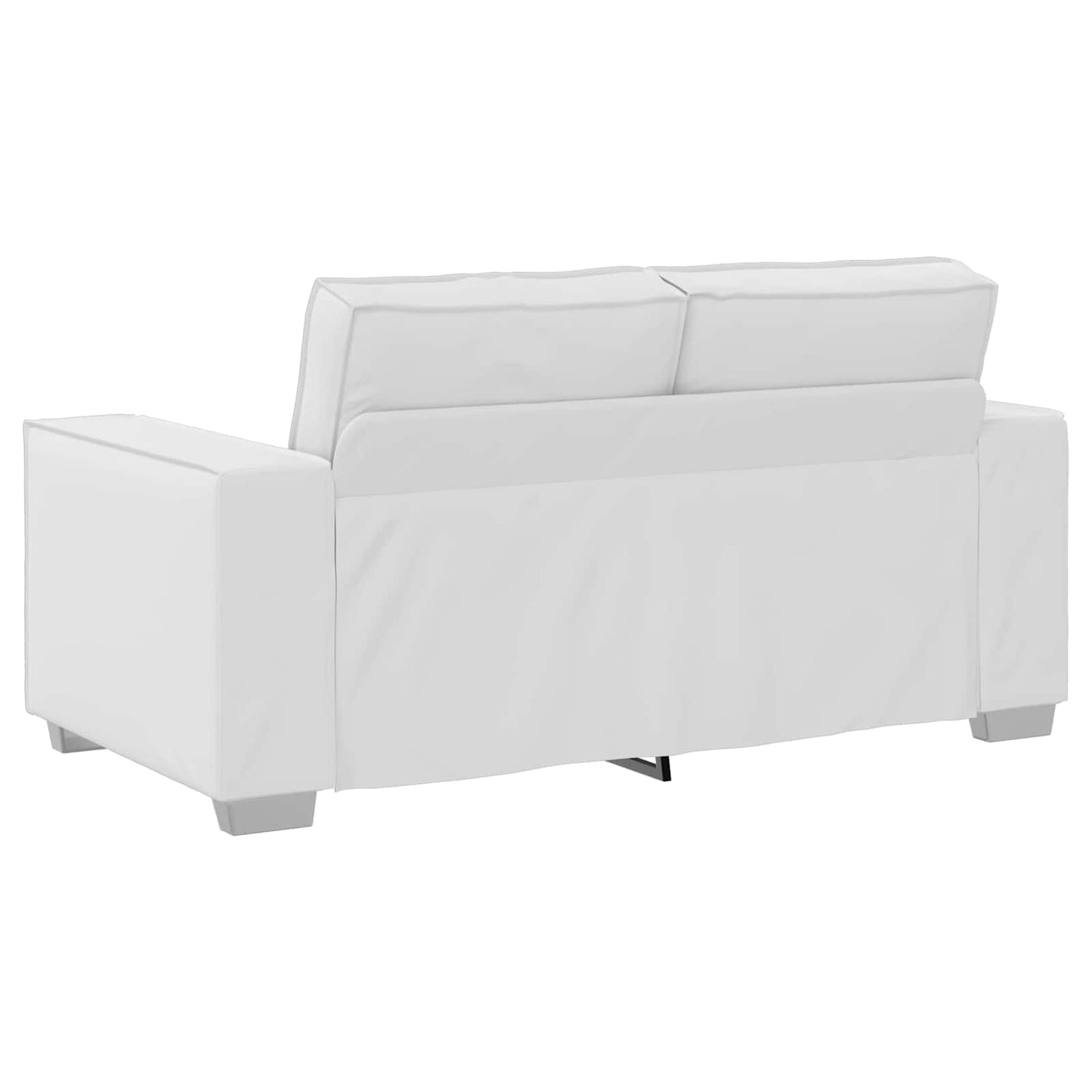 vidaXL Sofa Weiß 160 x 80 x 84 cm Stoff