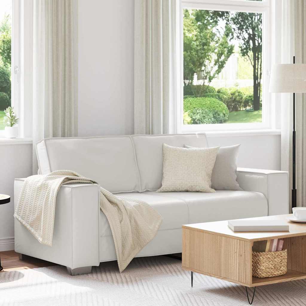 vidaXL Sofa Weiß 180 x 80 x 84 cm Stoff