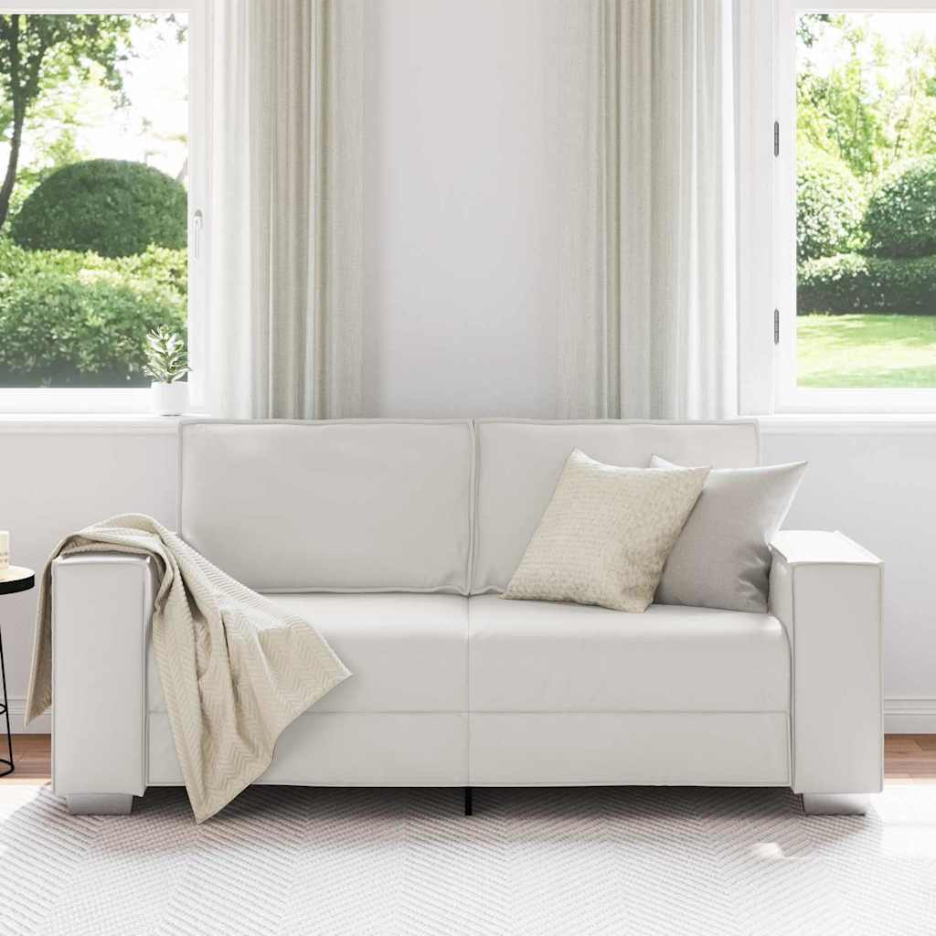 vidaXL Sofa Weiß 180 x 80 x 84 cm Stoff
