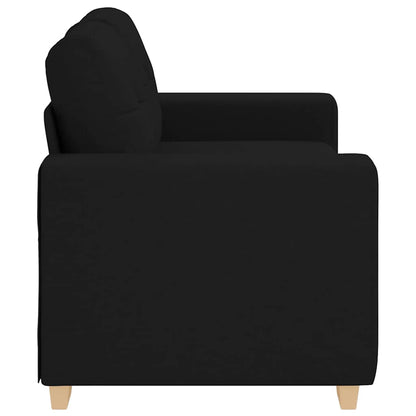 vidaXL Canapé à 2 places noir 160x77x82 cm Tissu