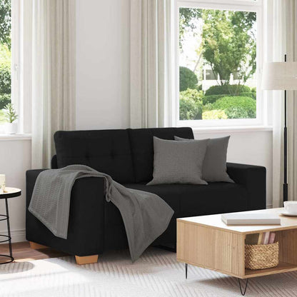 vidaXL Canapé à 2 places noir 160x77x82 cm Tissu
