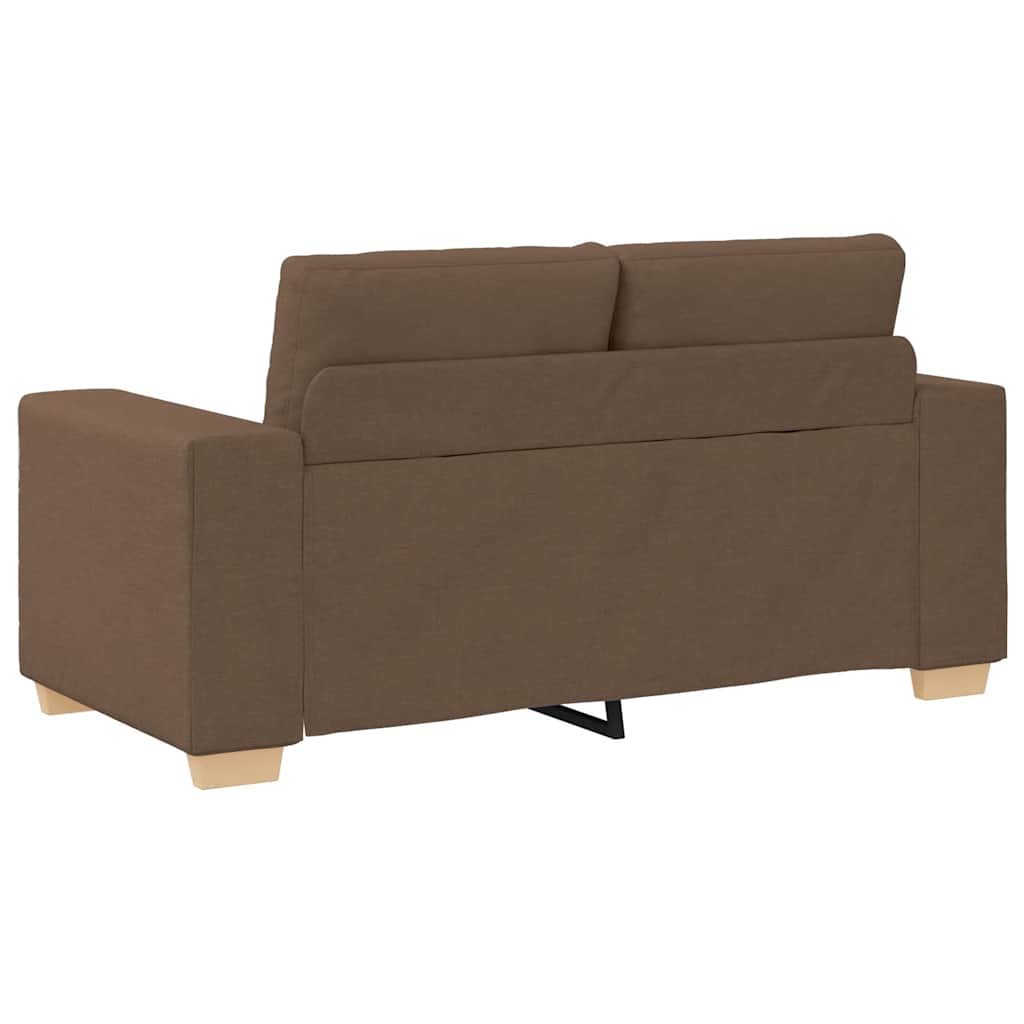 vidaXL Loveseat-Sofa Braun 120 cm Stoff