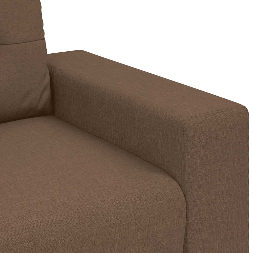 vidaXL Loveseat-Sofa Braun 120 cm Stoff