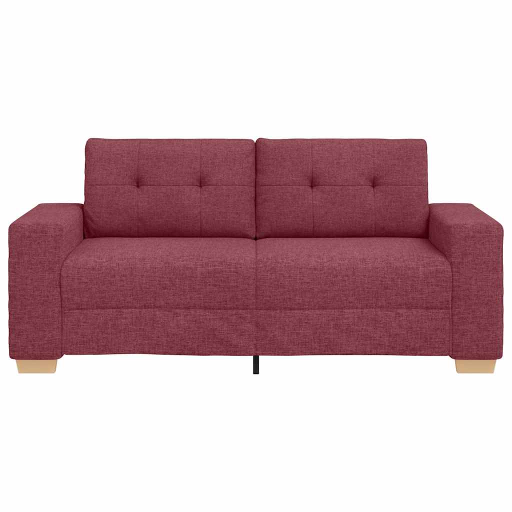 vidaXL Loveseat-Sofa Weinrot 140 cm Stoff