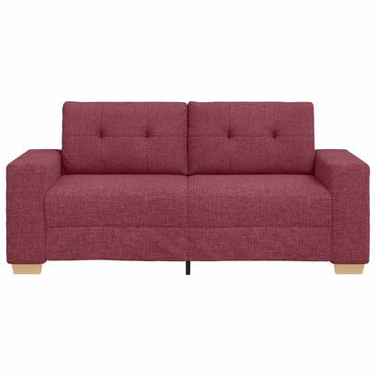 vidaXL Loveseat-Sofa Weinrot 140 cm Stoff