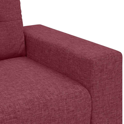 vidaXL Loveseat-Sofa Weinrot 140 cm Stoff