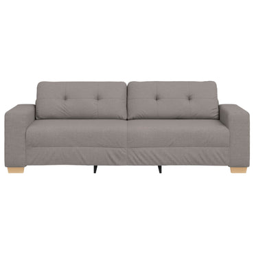 vidaXL Sofa Taupe 221 x 80 x 80 cm Stoff