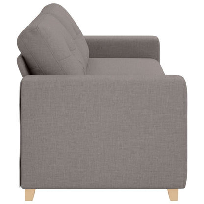 Sofa Taupe 221 x 80 x 80 cm Stoff