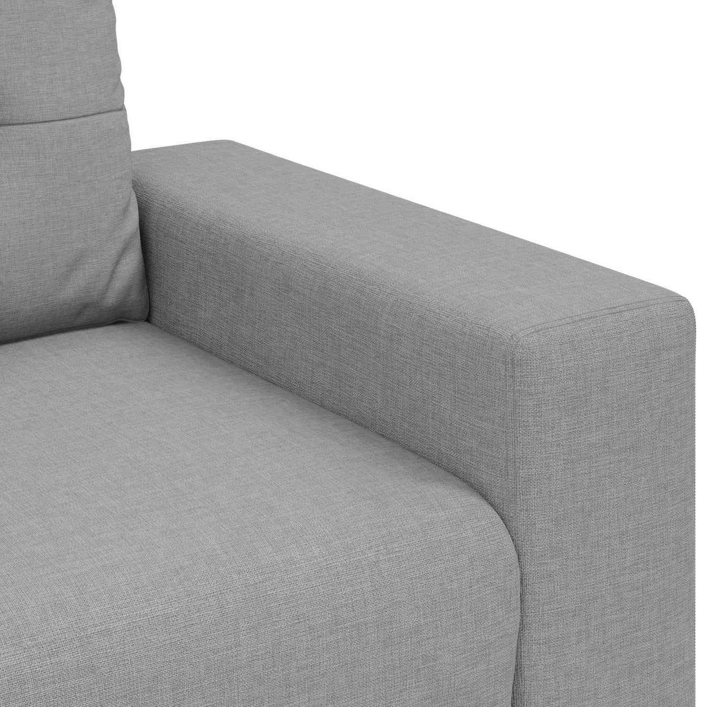 | 3-Sitzer-Sofa | mit Kissen Wolkengrau Stoff