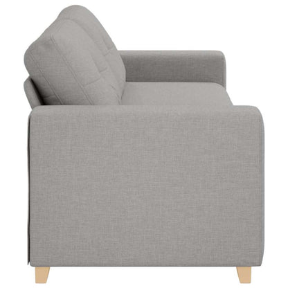 vidaXL | 3-Sitzer-Sofa | mit Kissen Wolkengrau Stoff
