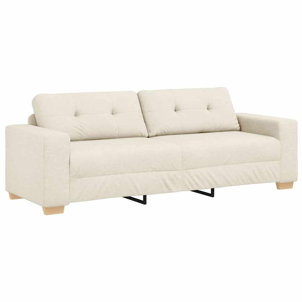Sofa 3-Sitzer Leinen 180 cm