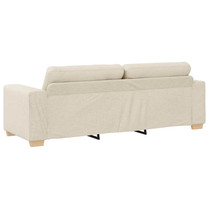 Sofa 3-Sitzer Leinen 180 cm