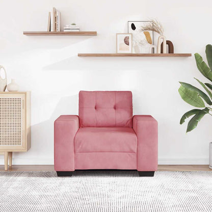 Sessel Rosa 100x78x80 cm Samt