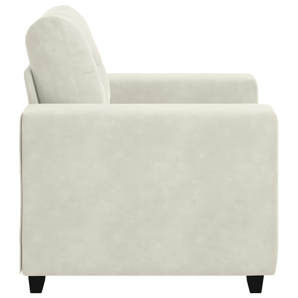 Sessel Creme 100x78x80 cm Samt