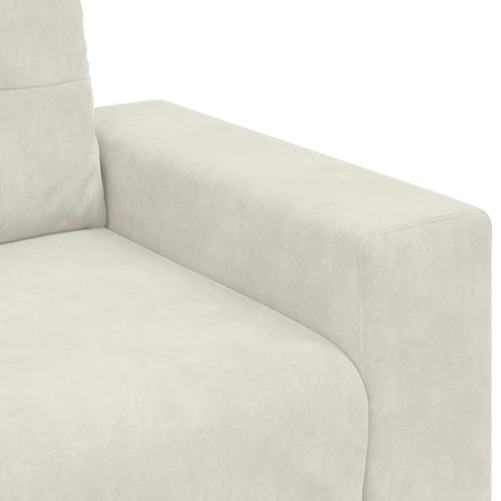 Sessel Creme 100x78x80 cm Samt