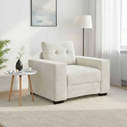 Sessel Creme 100x78x80 cm Samt