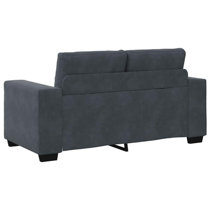 Zweisitzer-Sofa Dunkelgrau 160x77x82 cm Samt