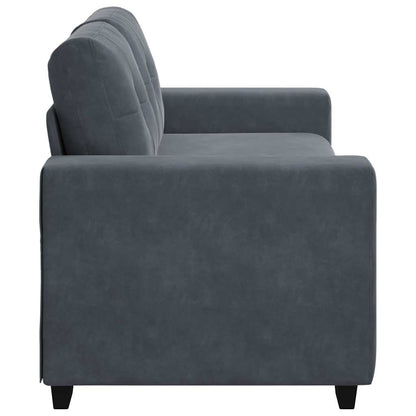 Zweisitzer-Sofa Dunkelgrau 180x77x82 cm Samt